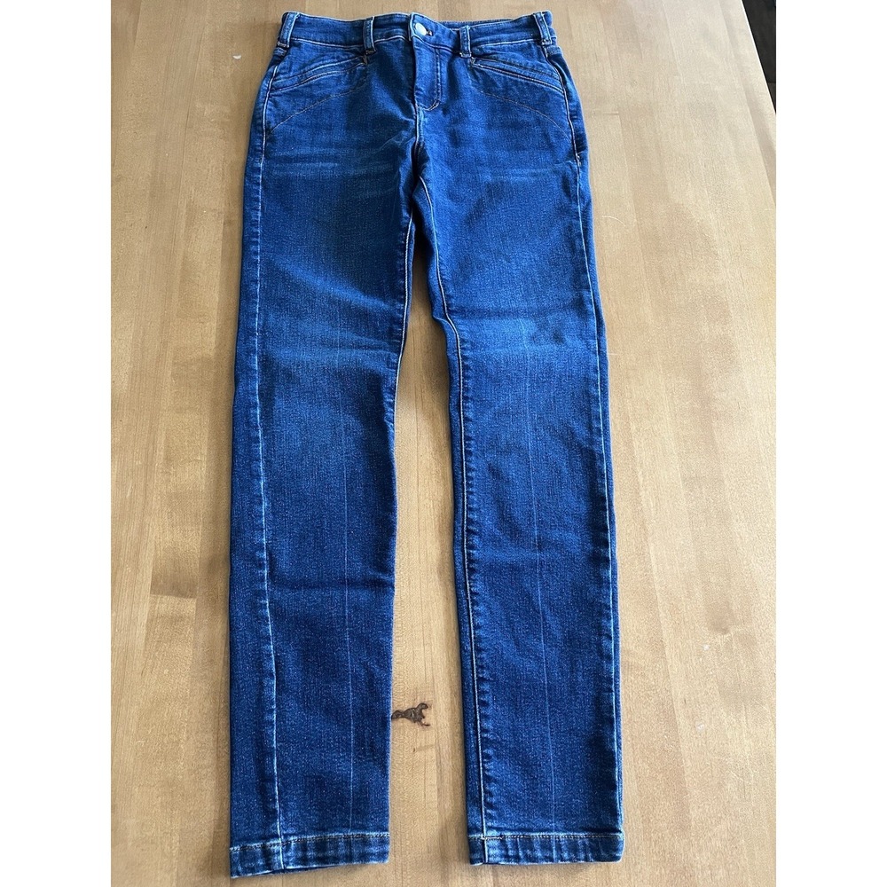 Anthropologie Women's Pilcro Rococo Mid-Rise Skinny Jeans Medium Denim Size 26